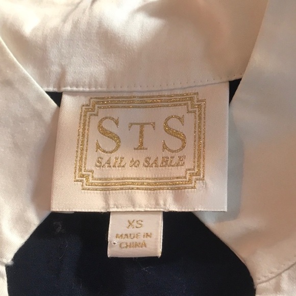 Sail To Sable XS Cotton Block Stripe Sleeveless Tunic Shift‎ Dress Nautical - Picture 9 of 10